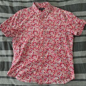 Floral Print Short Sleeve Shirt - Men’s XL - J. Crew Mercantile